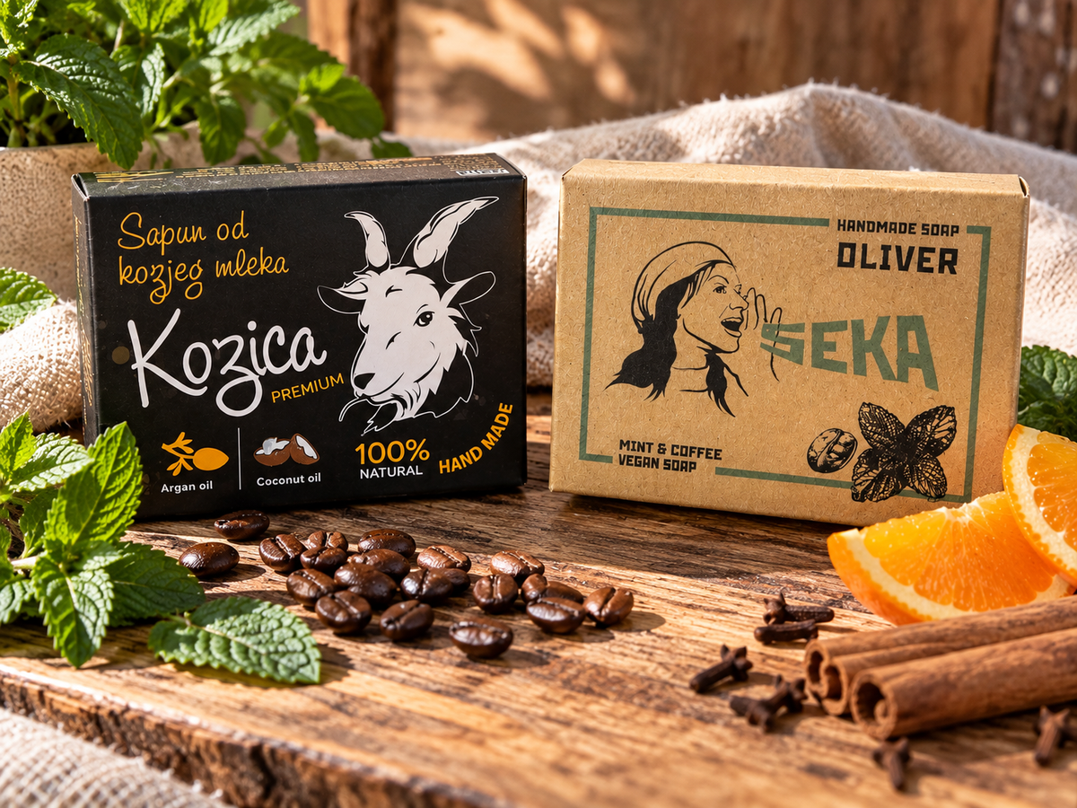 KOZICA + SEKA – Mix & Match 2 Handmade Soaps